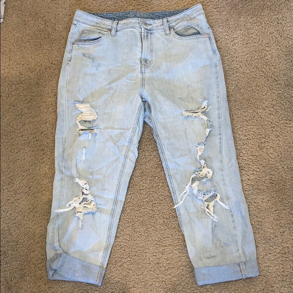 Wild fable light wash distressed jeans